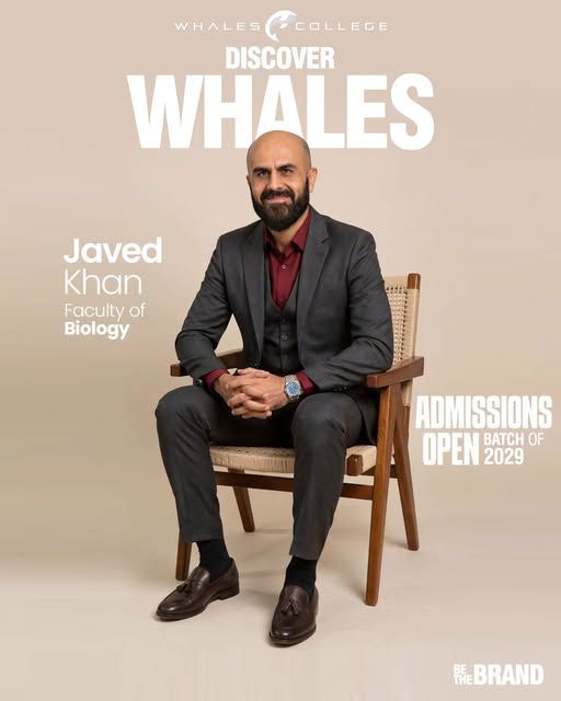 Javed Khan, Biology teacher at Whales College