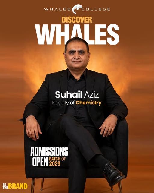 Suhail Aziz, Chemistry teacher at Whales College