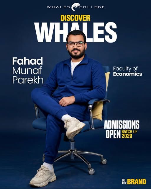 Fahad Munaf Parekh, Economics teacher at Whales College