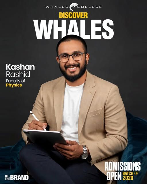 Kashan Rashid, Physics teacher at Whales College
