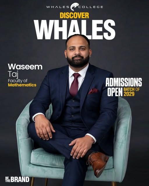 Waseem Taj, Mathematics teacher at Whales College