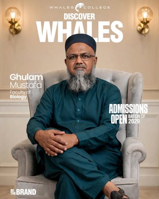 Ghulam Mustafa, Biology teacher at Whales College