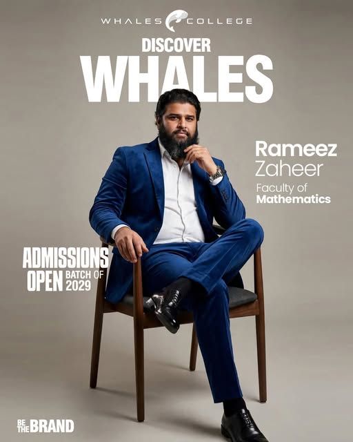 Rameez Zaheer, Mathematics teacher at Whales College