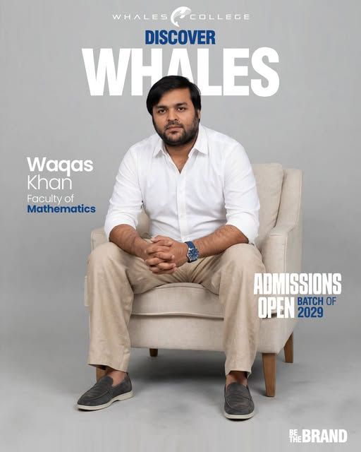 Waqas Khan, Mathematics teacher at Whales College