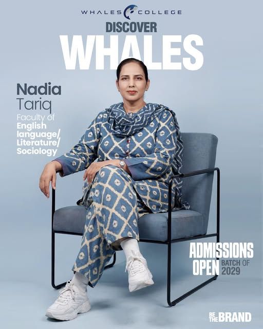 Ms. Nadia Tariq, English & Sociology teacher at Whales College