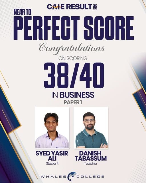 Result announcement for Syed Yasir Ali